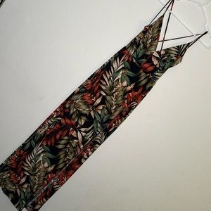 COPY - Windsor Tropical Print High Slit Maxi Dress